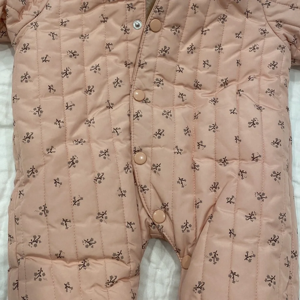 Zara Pink Baby Snowsuit - Picture 4 of 6